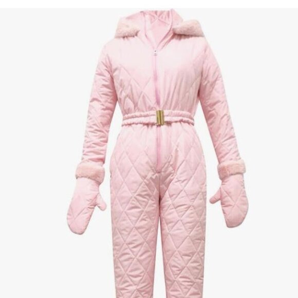 Women Ski Suit Jumpsuit Onesie( mitten not included) - Picture 1 of 4